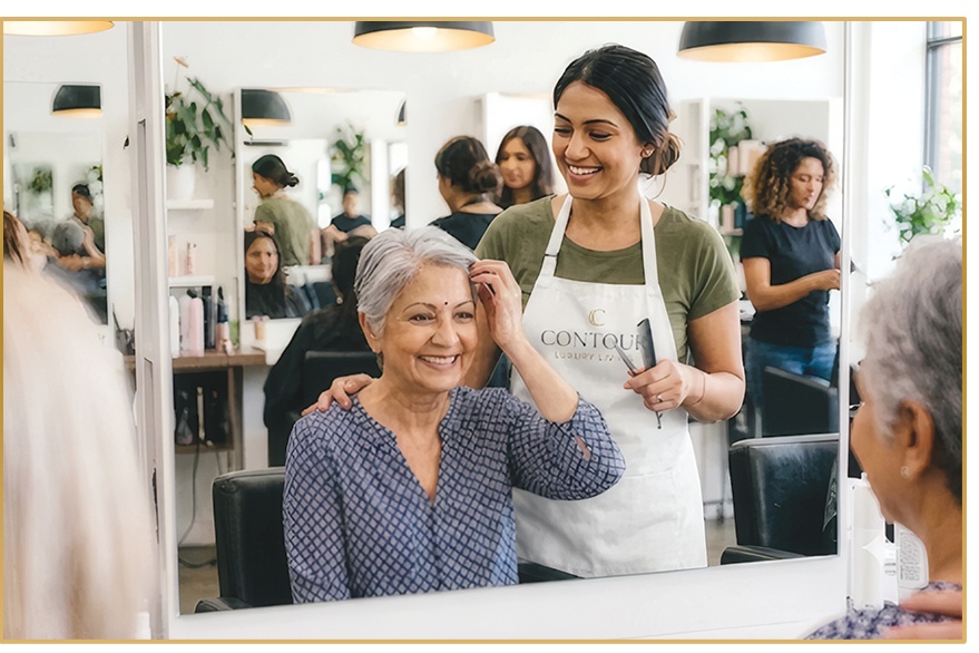 Salon and barber services for seniors